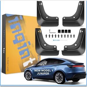 New Open Box Mud Flaps for Tesla New Model Y Juniper Accessories 2025 2026